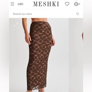 Meshki Lace Maxi Skirt